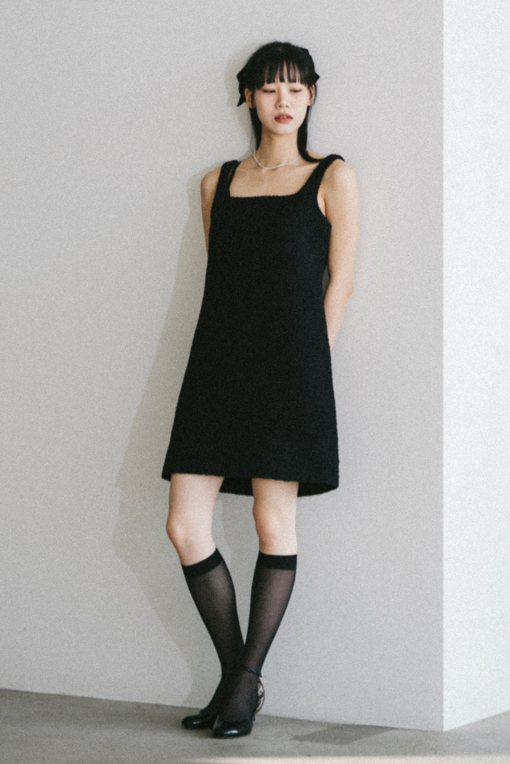 16754_Black Tweed Dress