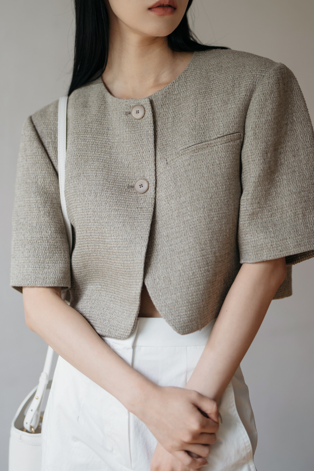 15673_Linen Cropped Jacket